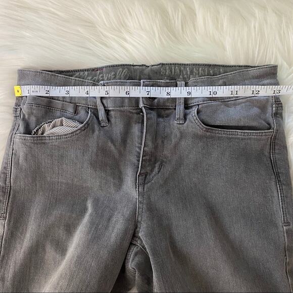 Madewell Skinny Skinny Ankle Grey Size 26 Jeans Mid Rise Stretch Inseam 27.5 - Picture 8 of 11